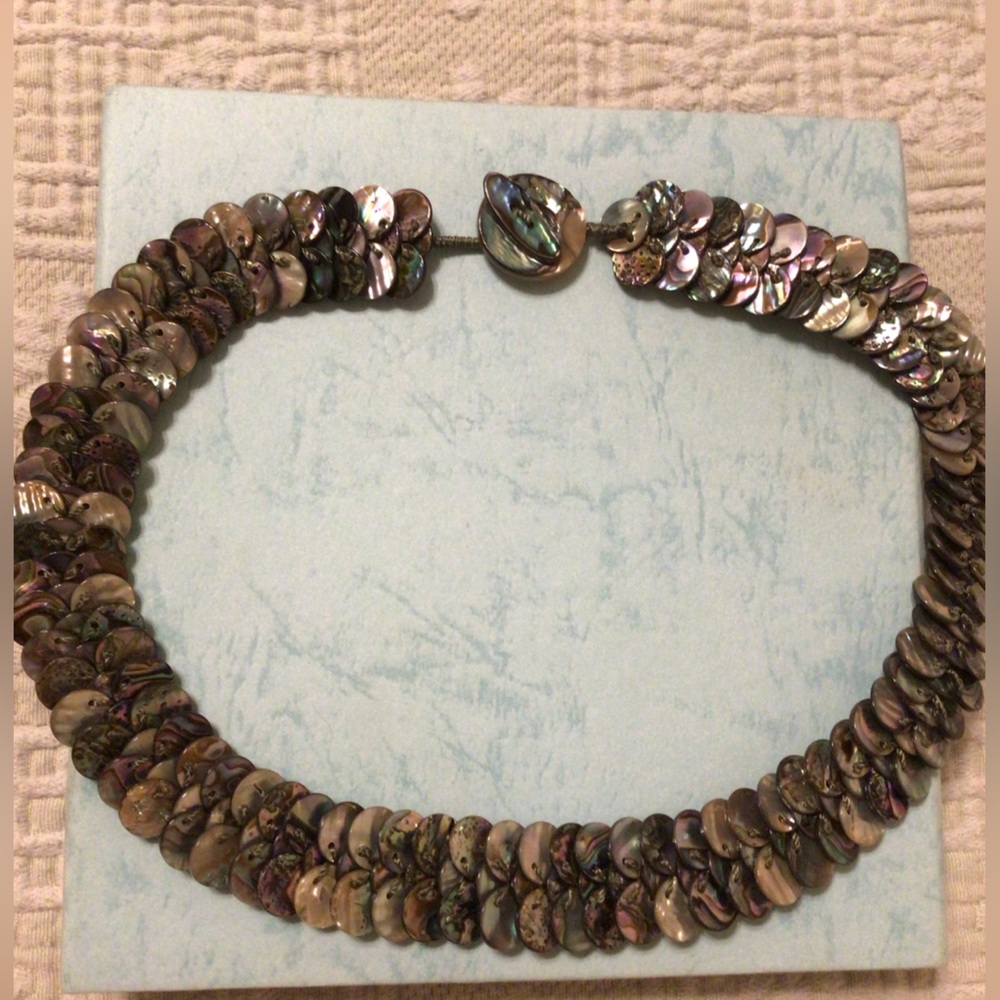 Iridescent Abalone Shell Necklace